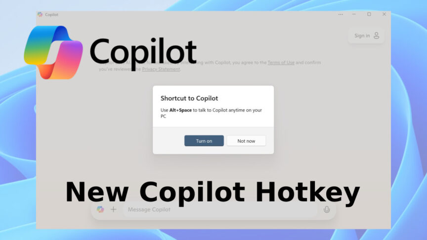 New Copilot Hotkey