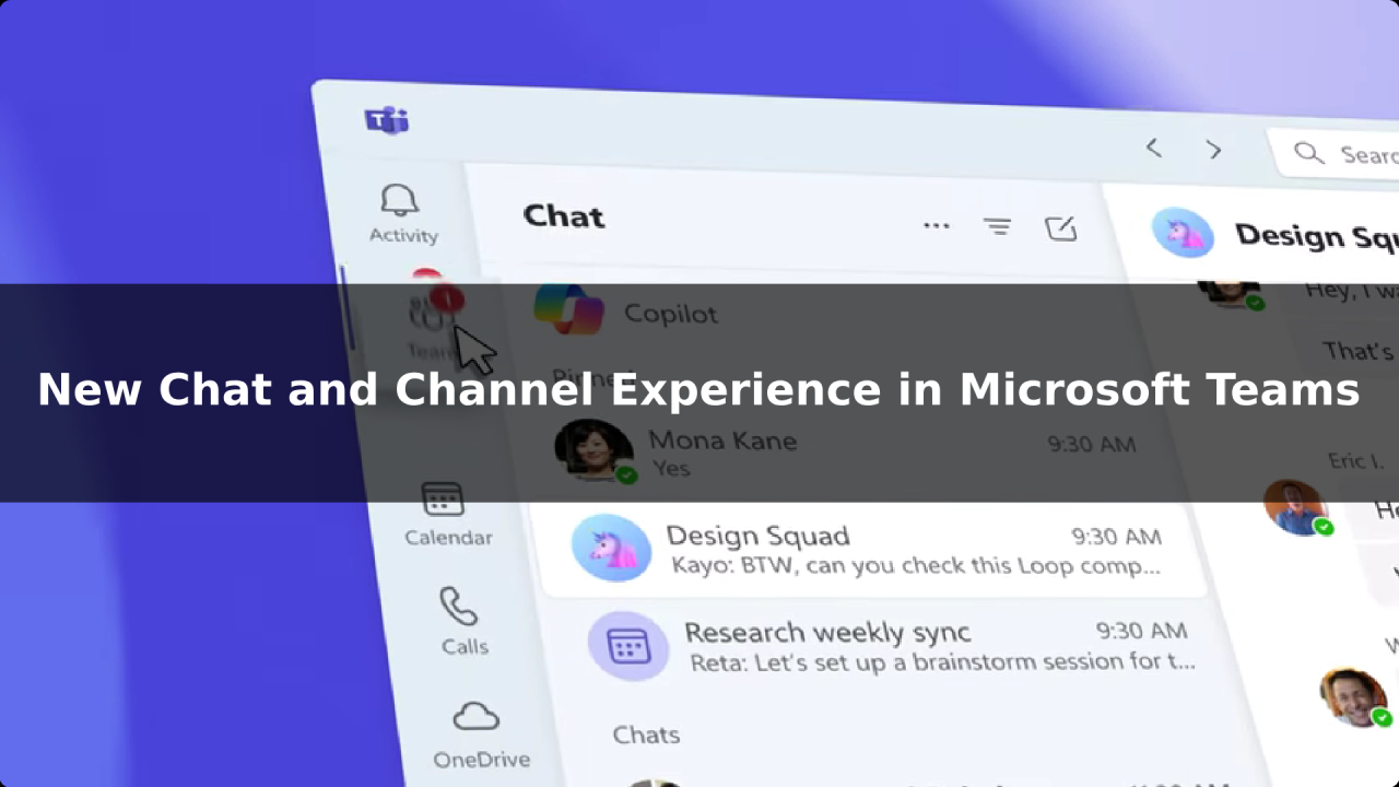 New Experience in Microsoft Teams